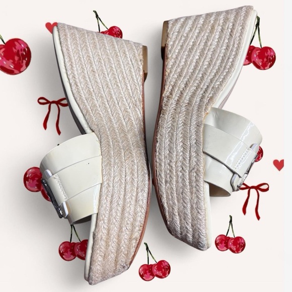 Coach Women's Beige Logo Mules - Picture 2 of 4